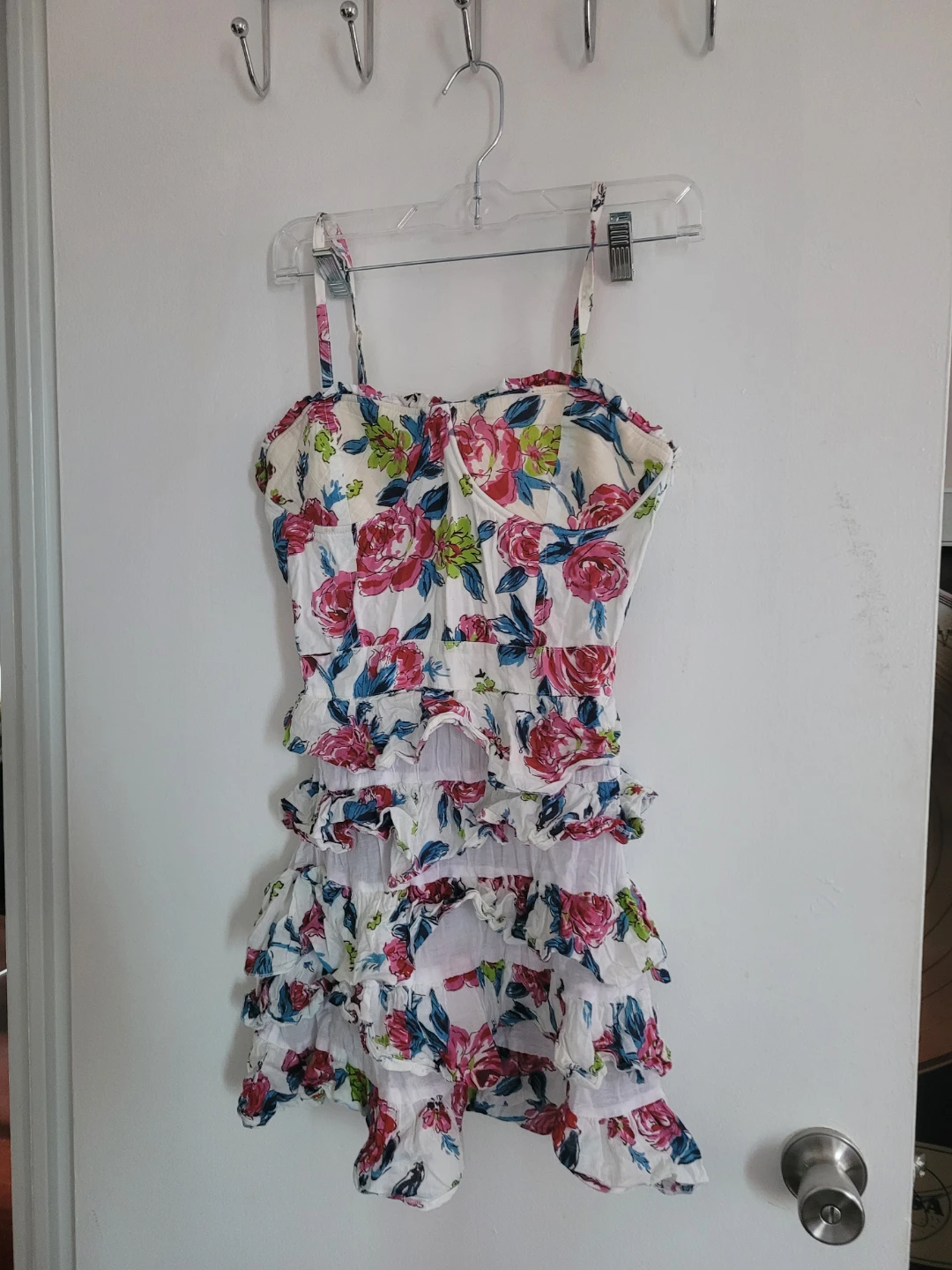 Floral Ruffled Mini Dress