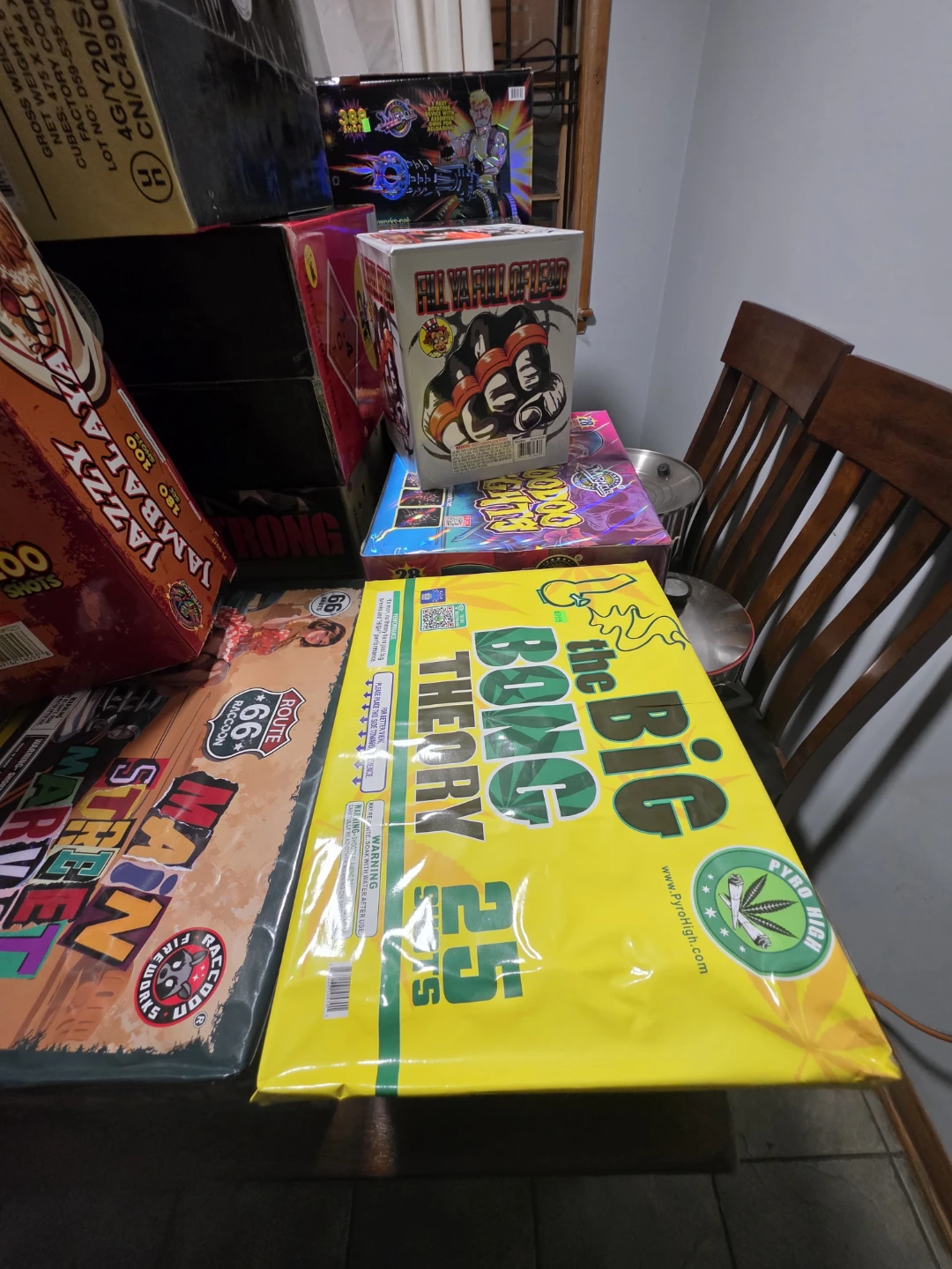 Assorted fireworks