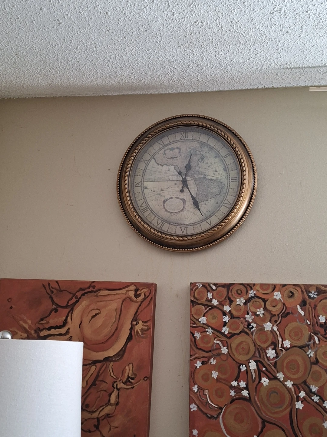Decorative Wall Clock with Map Design - photo 3