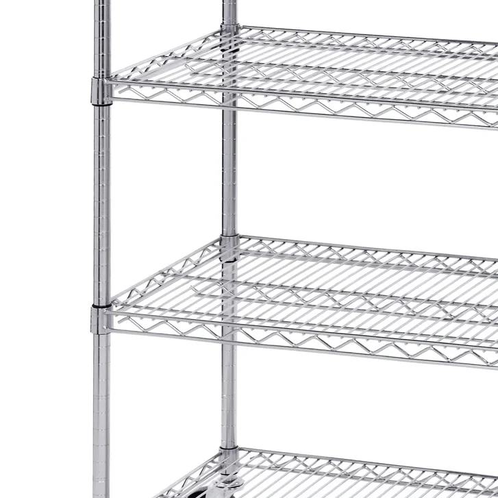 Two - 6 Tier Steel Wire Shelving Rack - photo 3