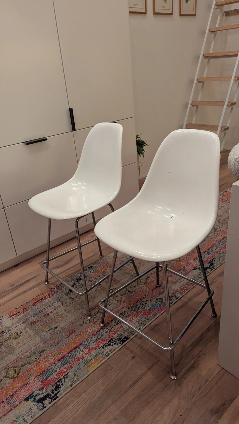 Eames Molded Counter Stools Set of 2