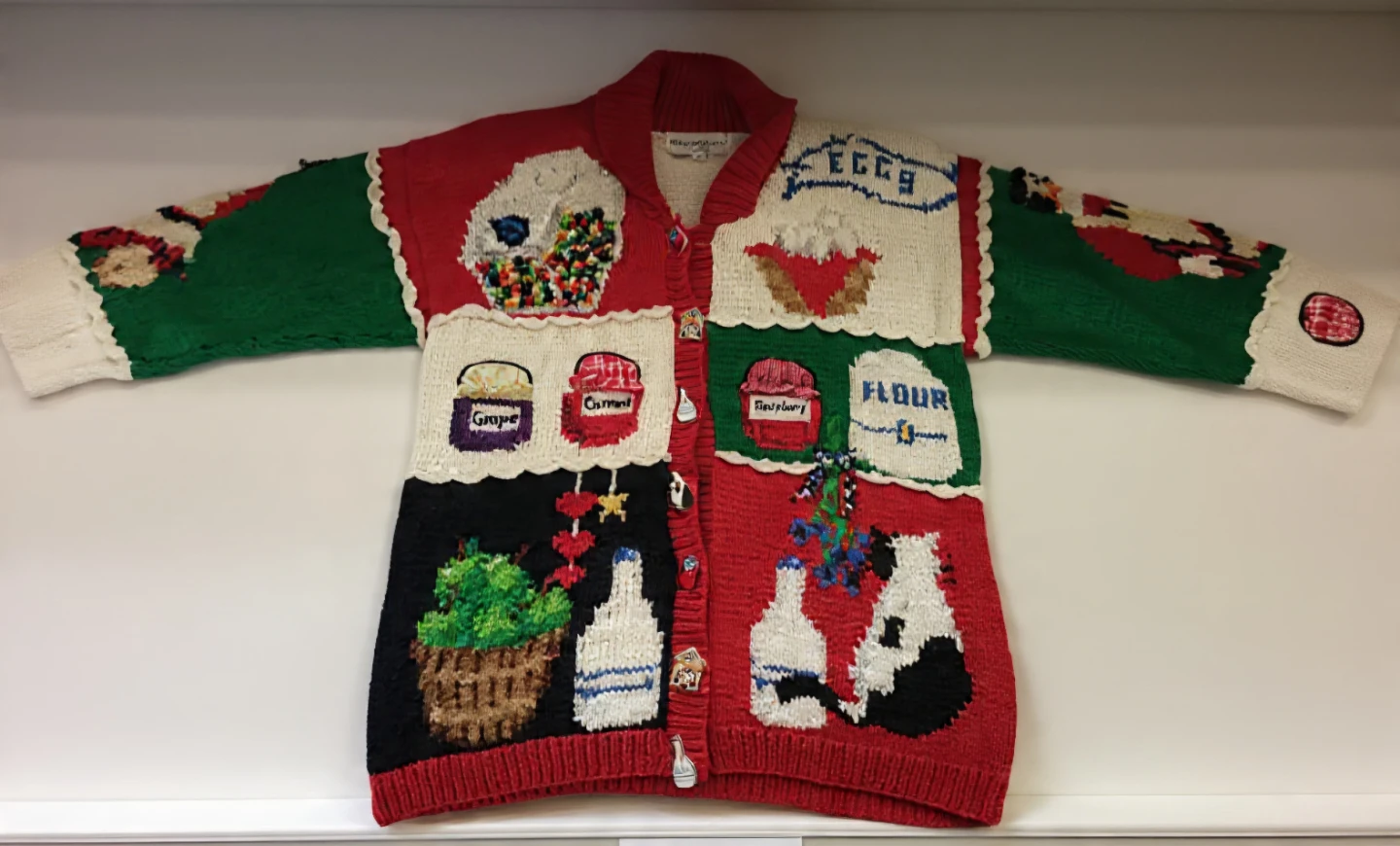 The Eagle's Eye Vintage Patchwork Cardigan Sweater