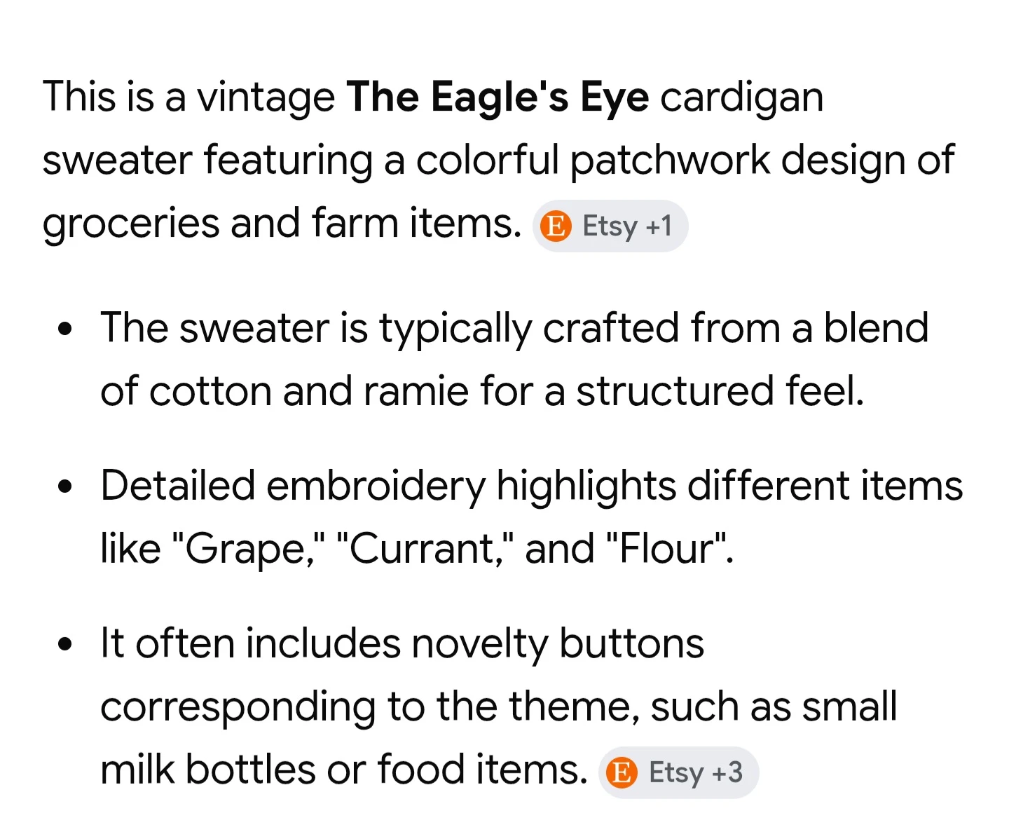 The Eagle's Eye Vintage Patchwork Cardigan Sweater - photo 3