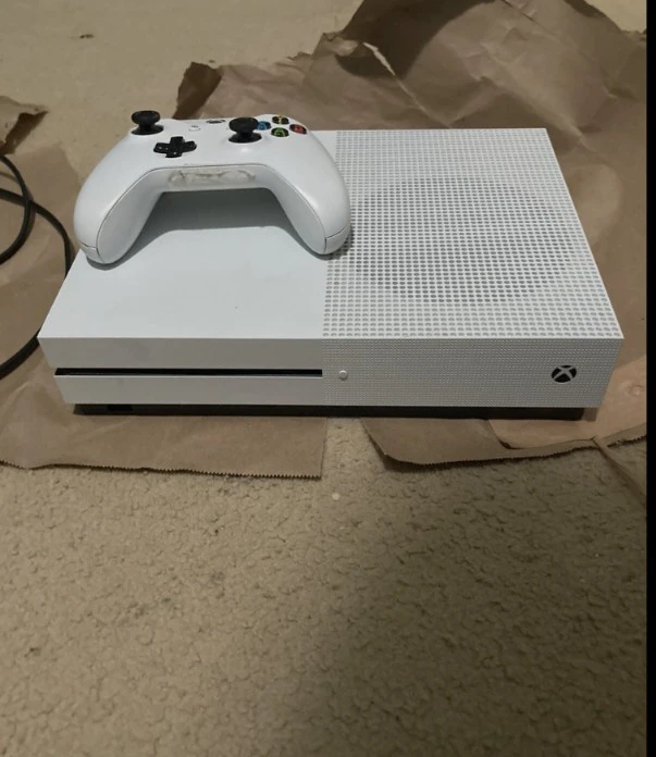 White Xbox One S Console with Controller