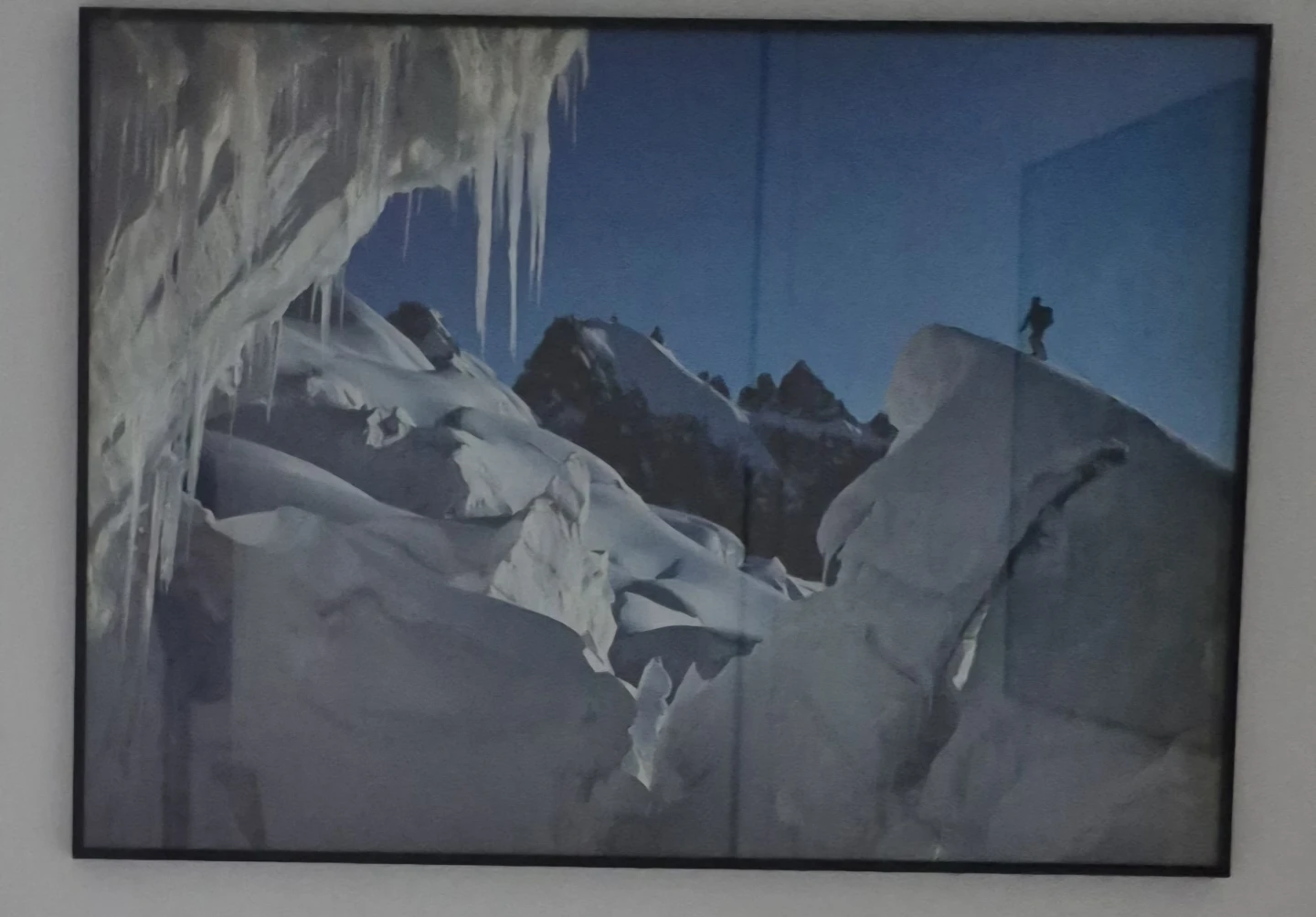 Framed Print of Snowboarding Scene