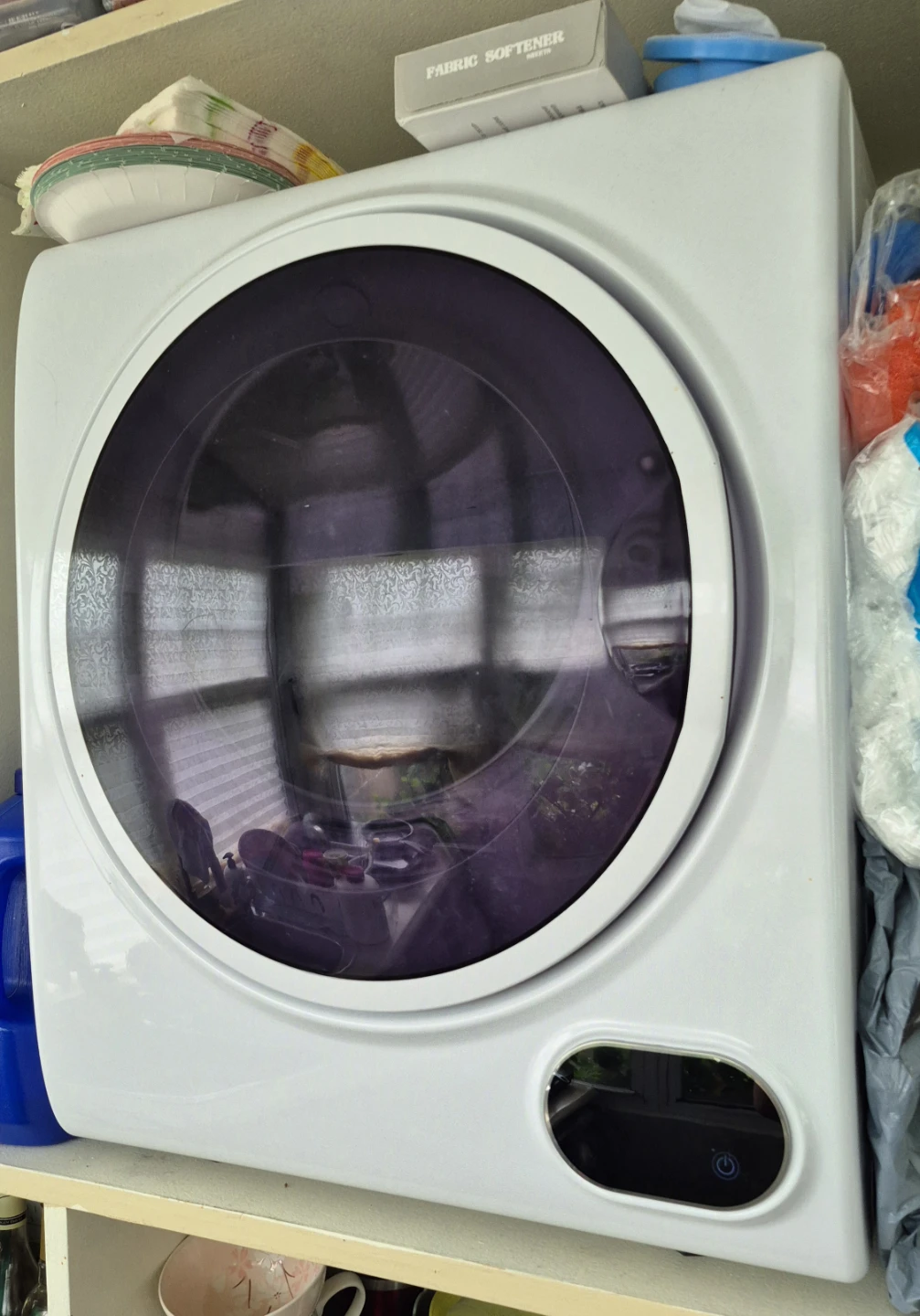 HOMCOM Portable Compact Electric Dryer – 9 lb Capacity