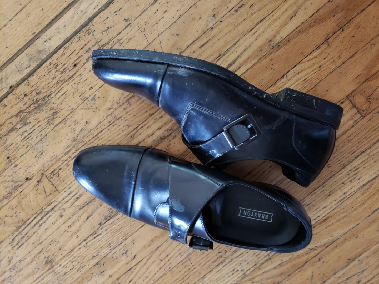 Braxton Black Monk Strap Shoes ⚽️ - photo 3