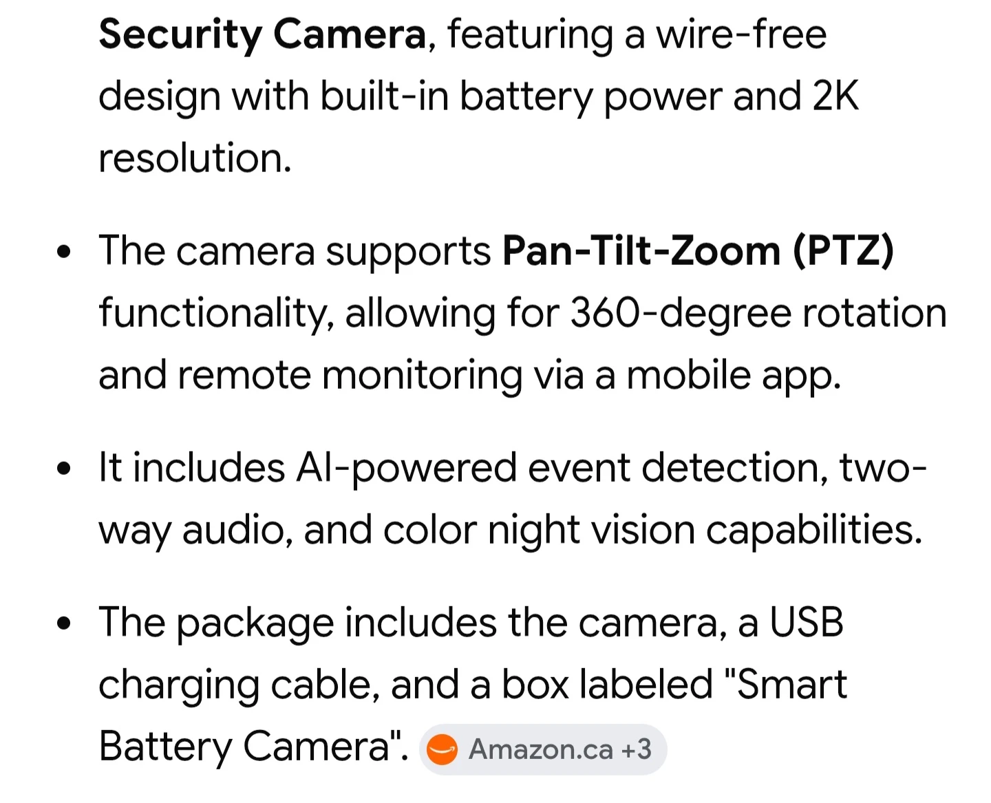 Security Smart Camera - photo 5