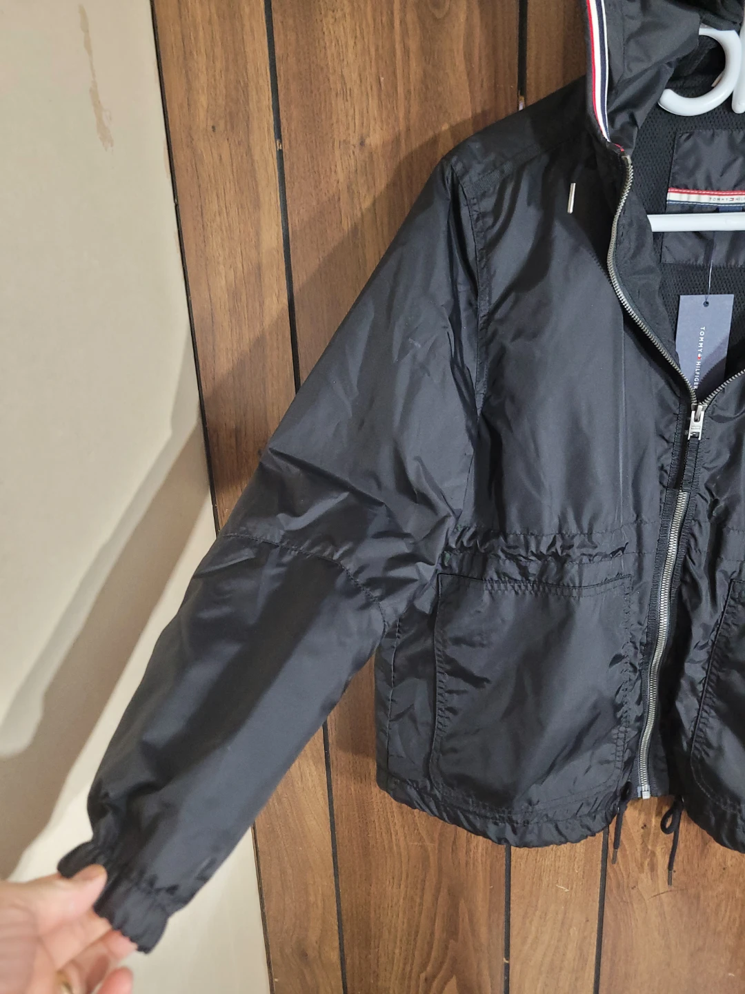 Tommy Hilfiger Black Lightweight Hooded Jacket - photo 2