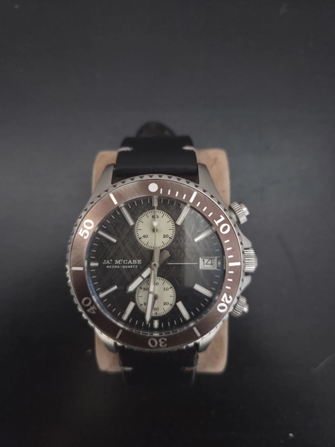 JA' McCabe Mecha-Quartz Chronograph Watch