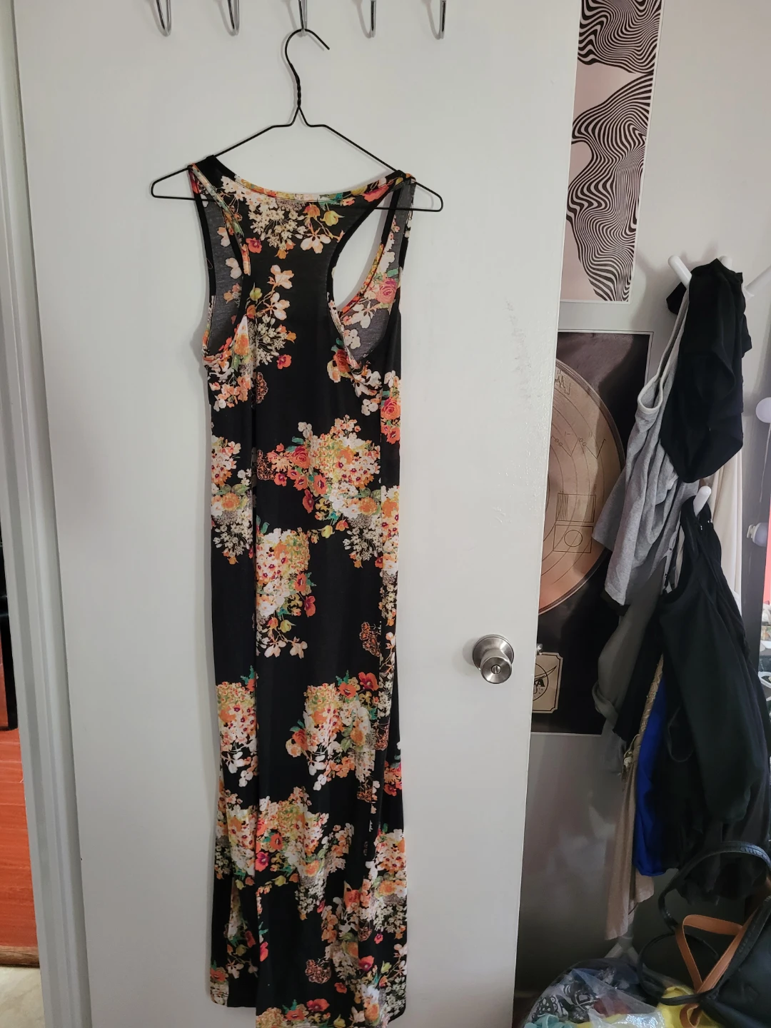 Black Floral Maxi Dress - photo 2