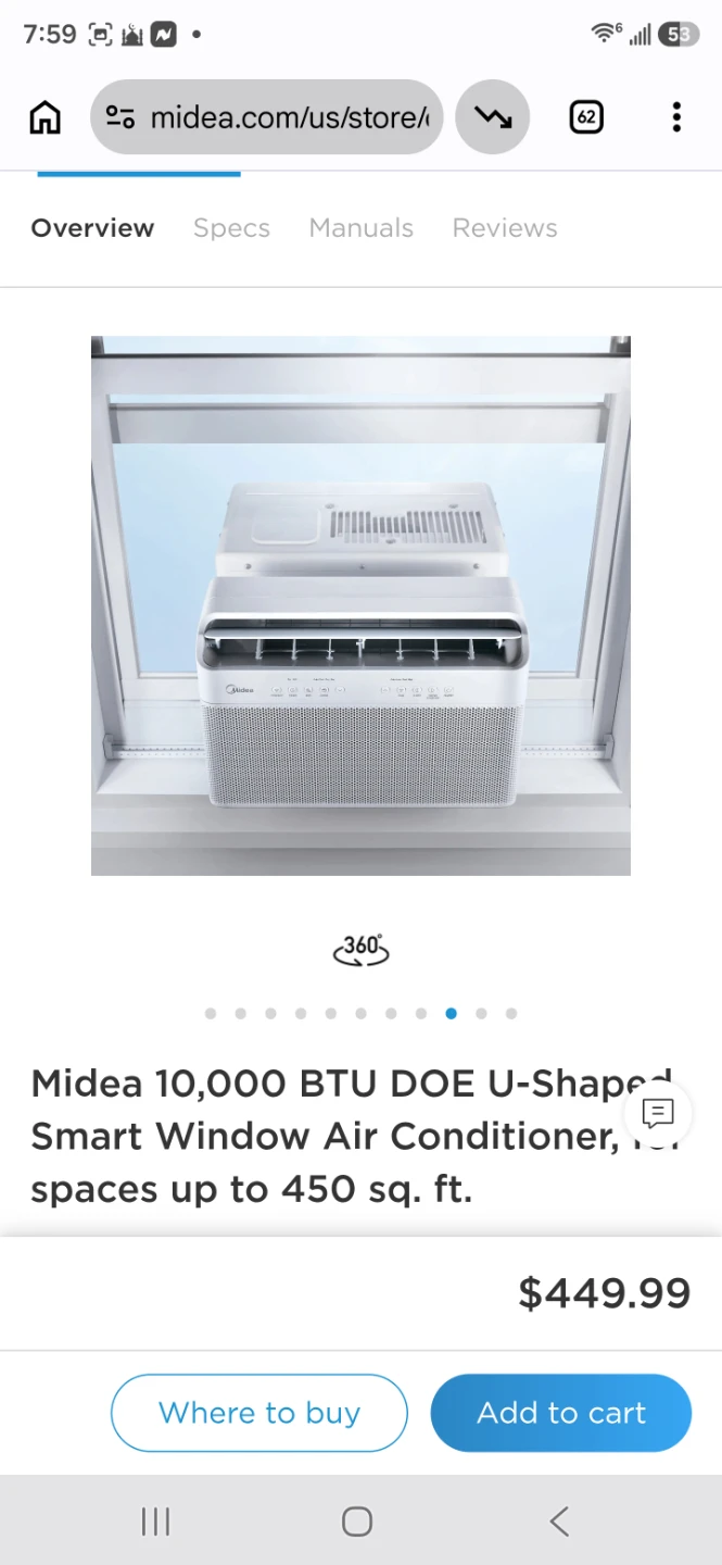 Midea 10000 BTU U-Shaped Smart Window Air Conditioner - photo 4
