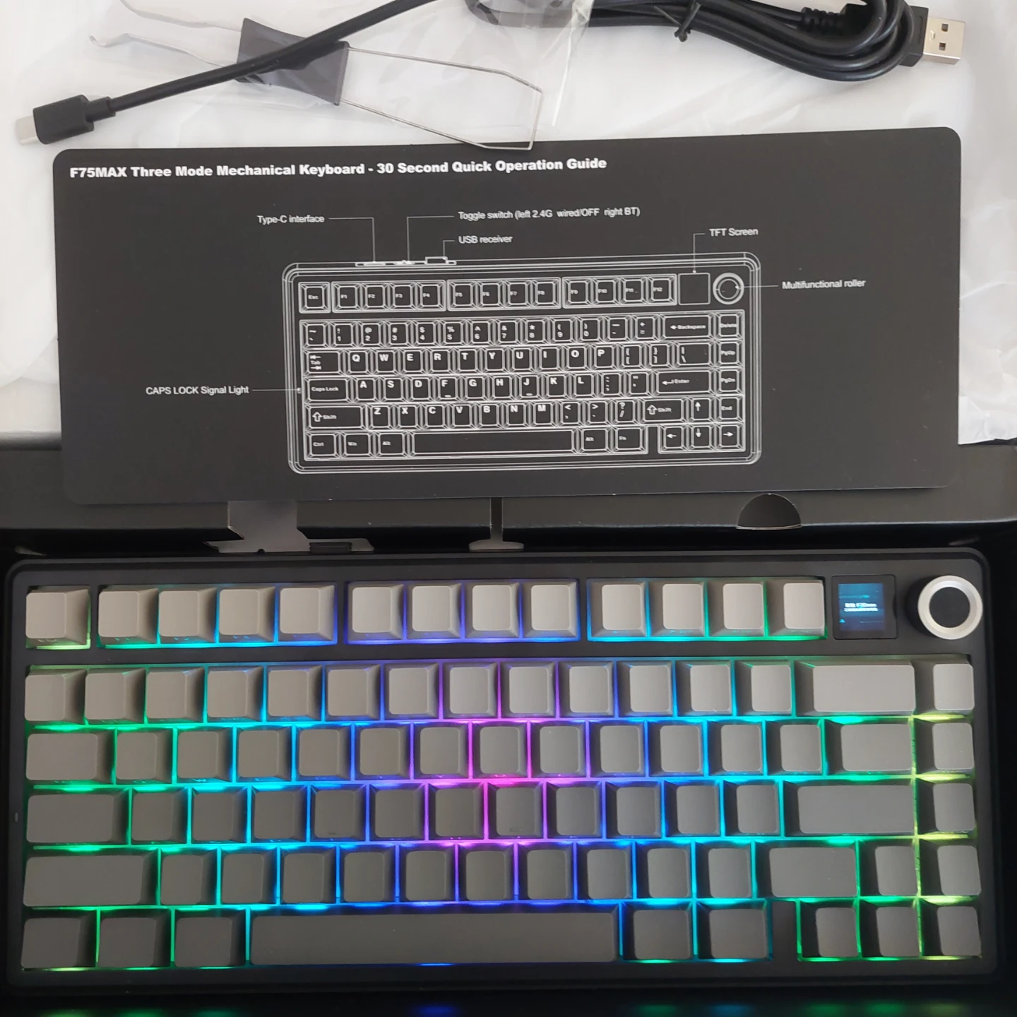 Aula F75 Max mechanical keyboard - photo 3