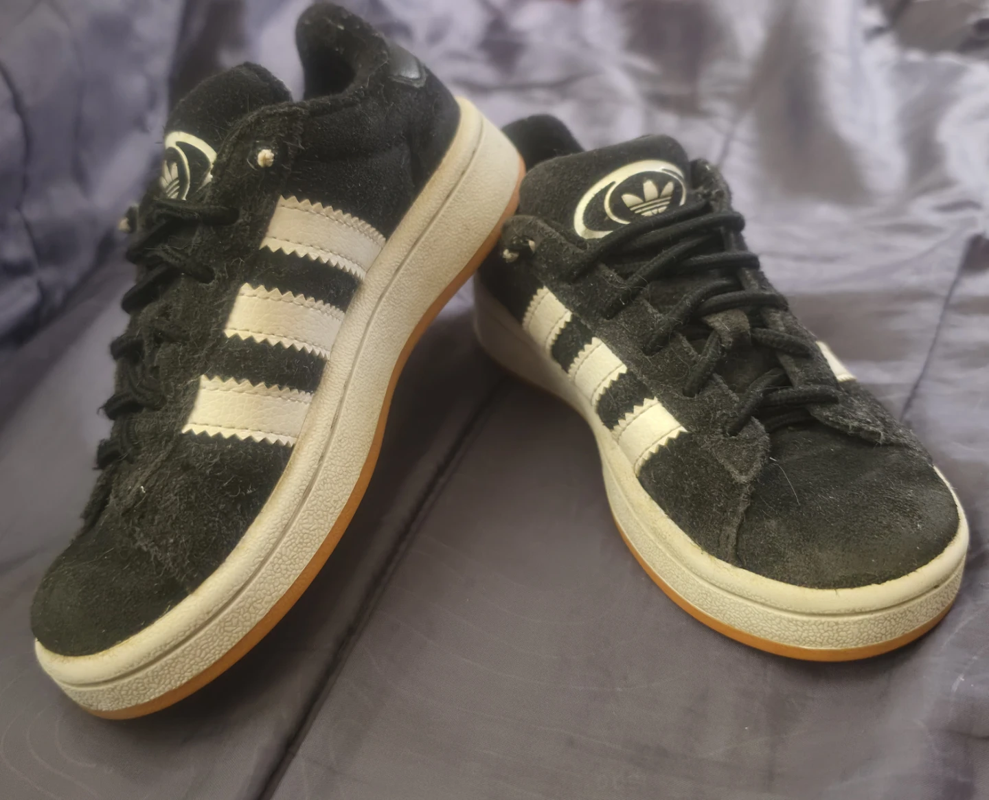 Adidas Campus Black White Stripes Shoes