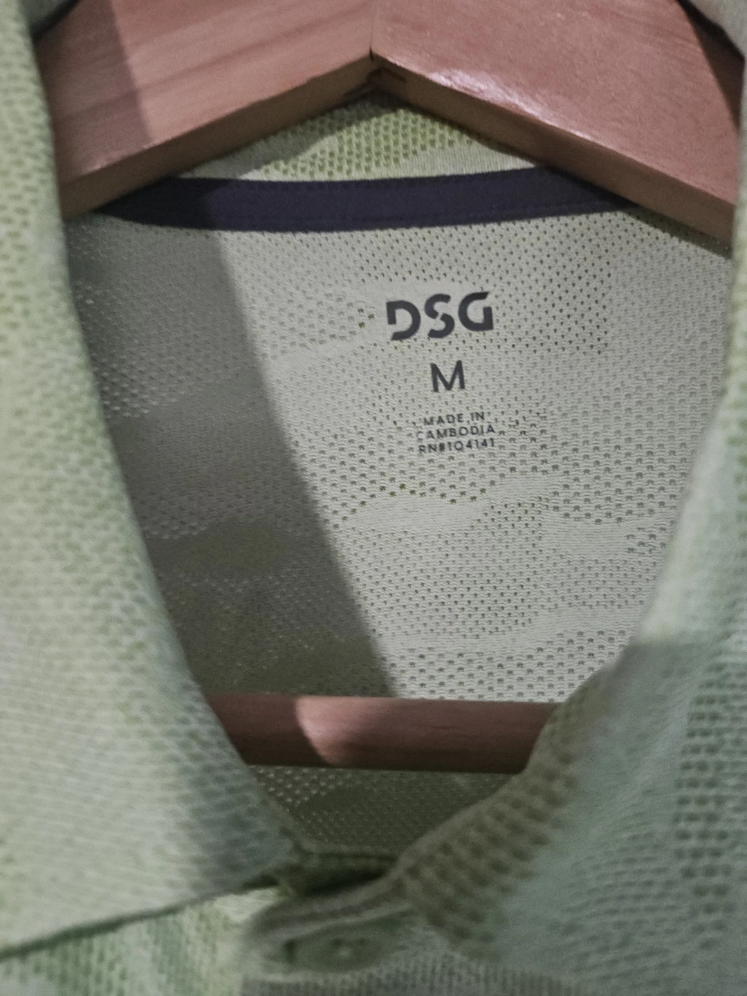 DSG Movement Jacquard Polo Shirt Mens M Lime Green - photo 3