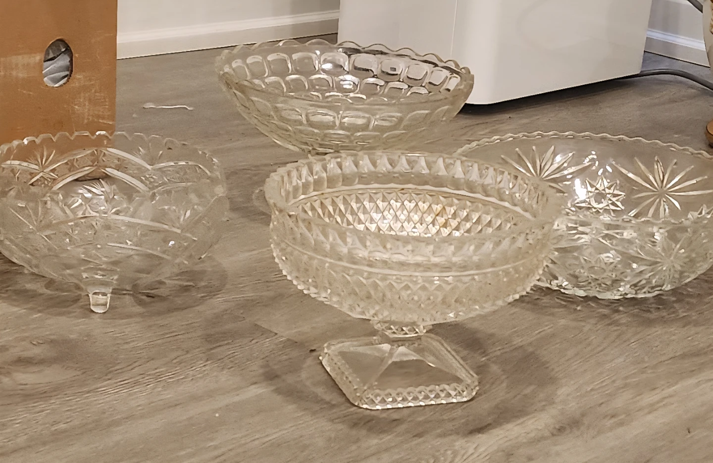 Set of 4 Vintage Glass Bowls