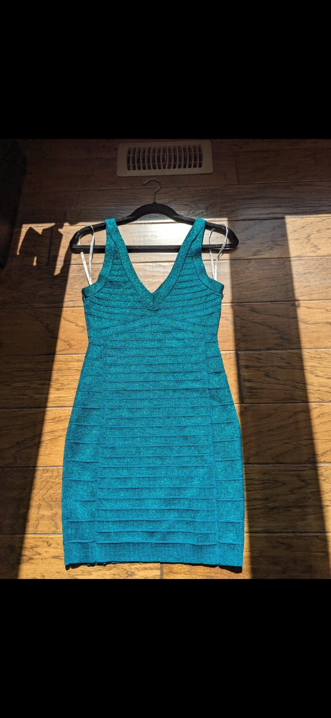 Guess Teal Sparkle Dress S/P