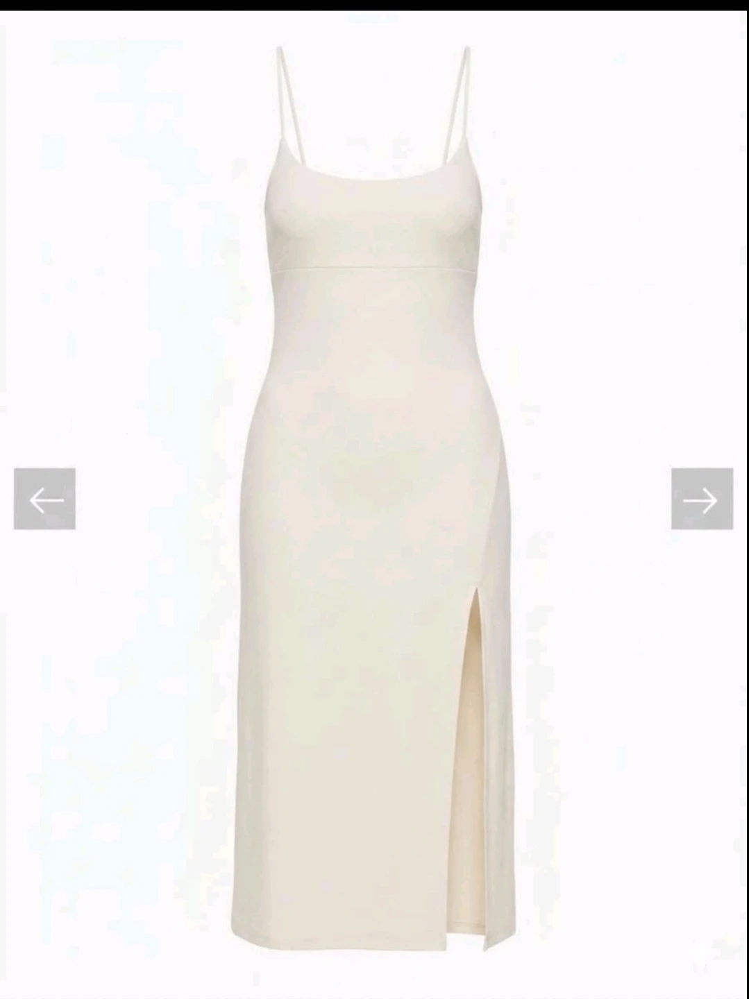 Wilfred White Open-Back Slit Dress – Size Small