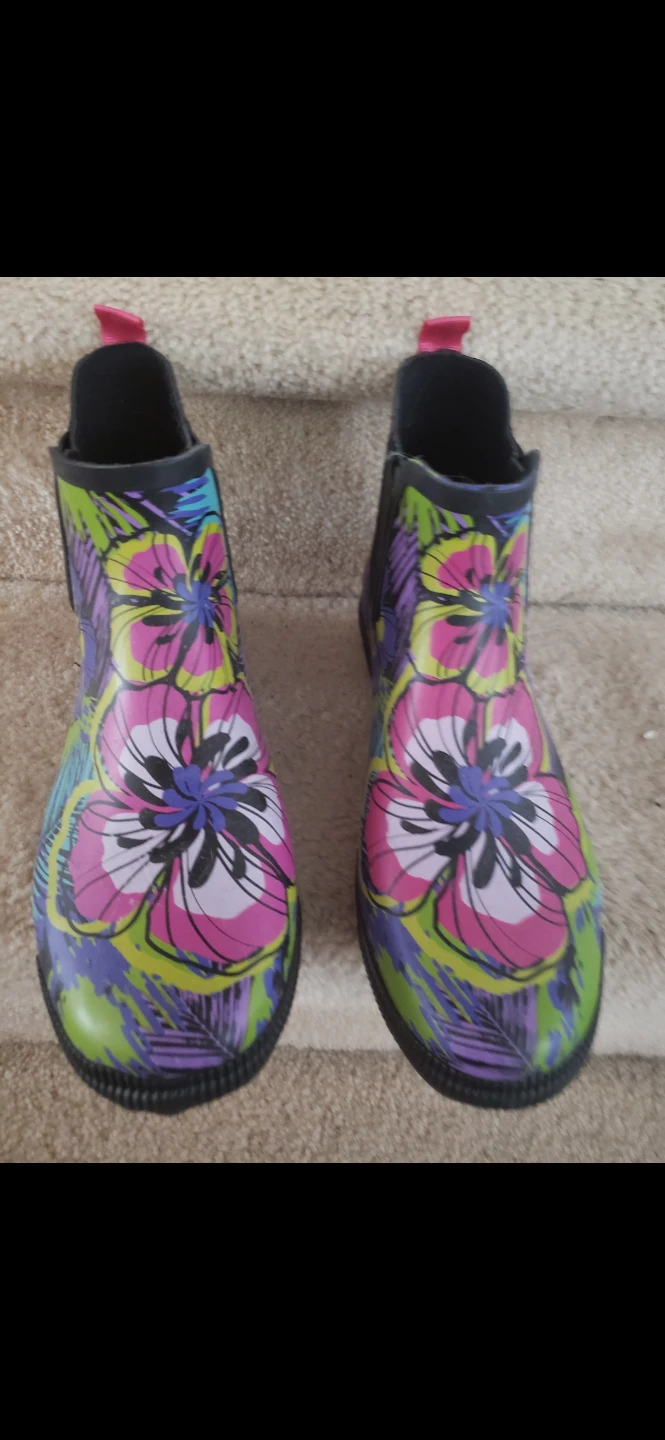 Women's Floral Rain Boots