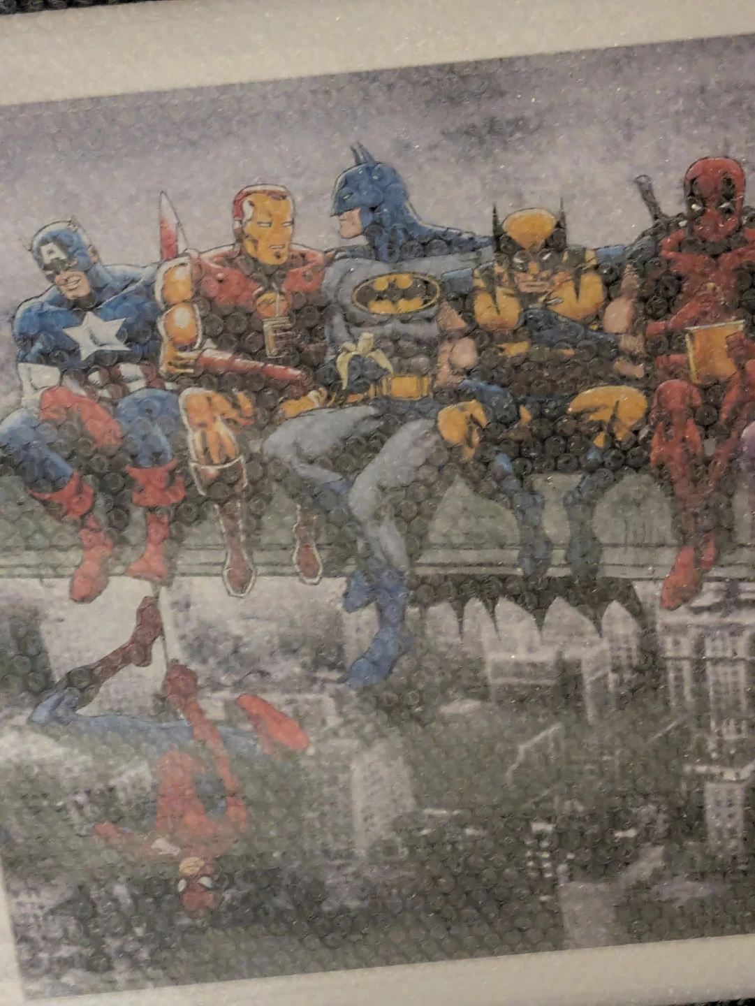 Framed Marvel and DC Superheroes Art Print - photo 3