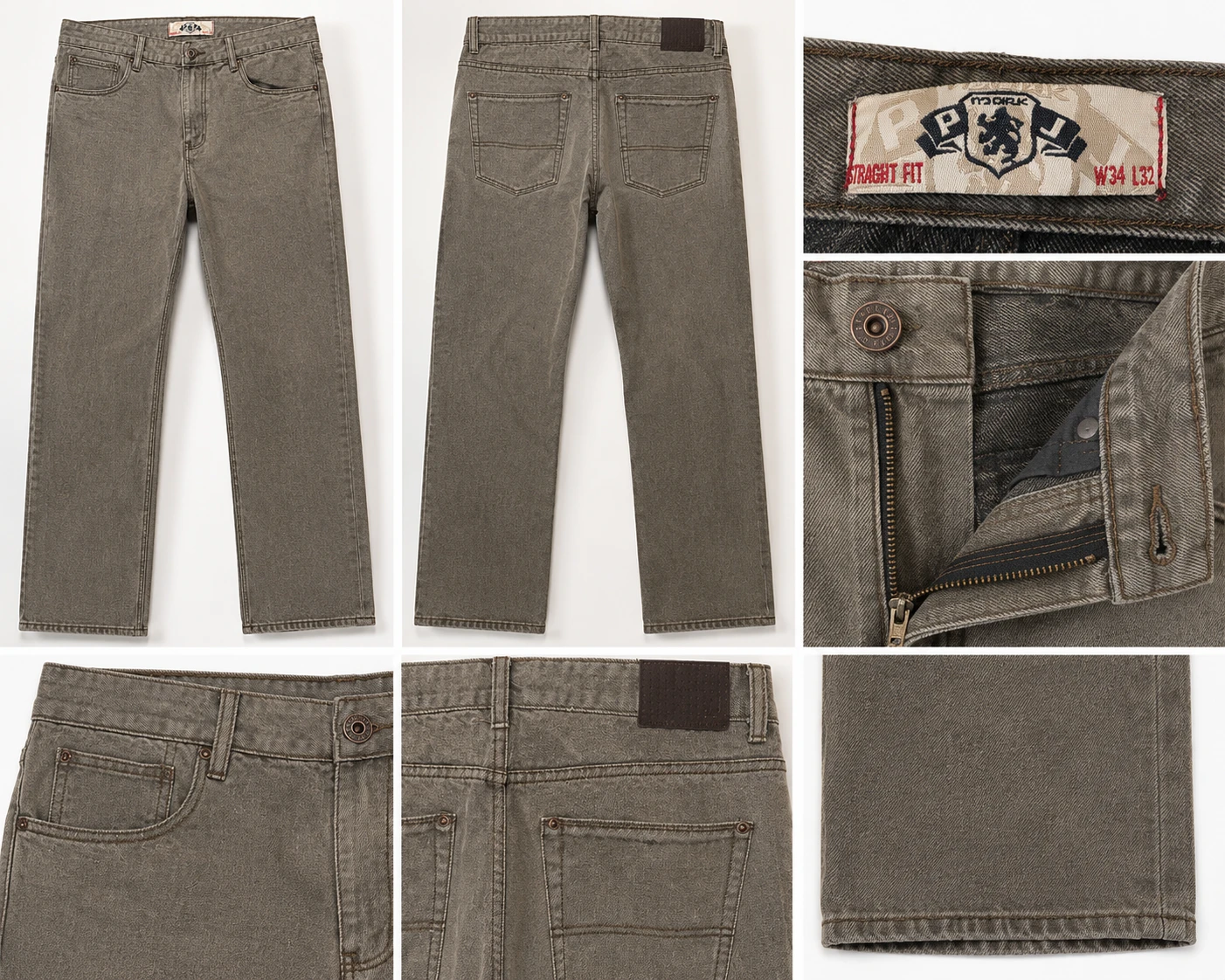 North Peak Straight Fit Jeans W34 L32