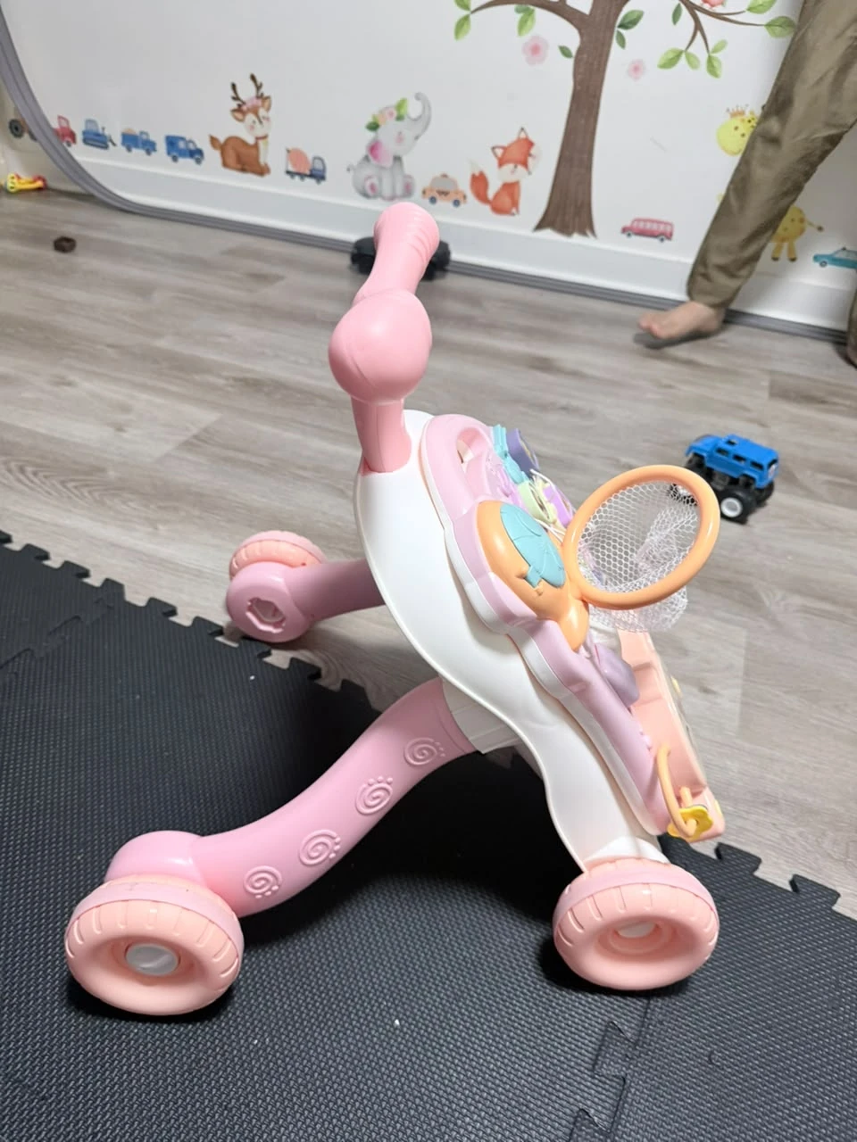 Pink Activity Walker with Basketball Hoop - photo 2