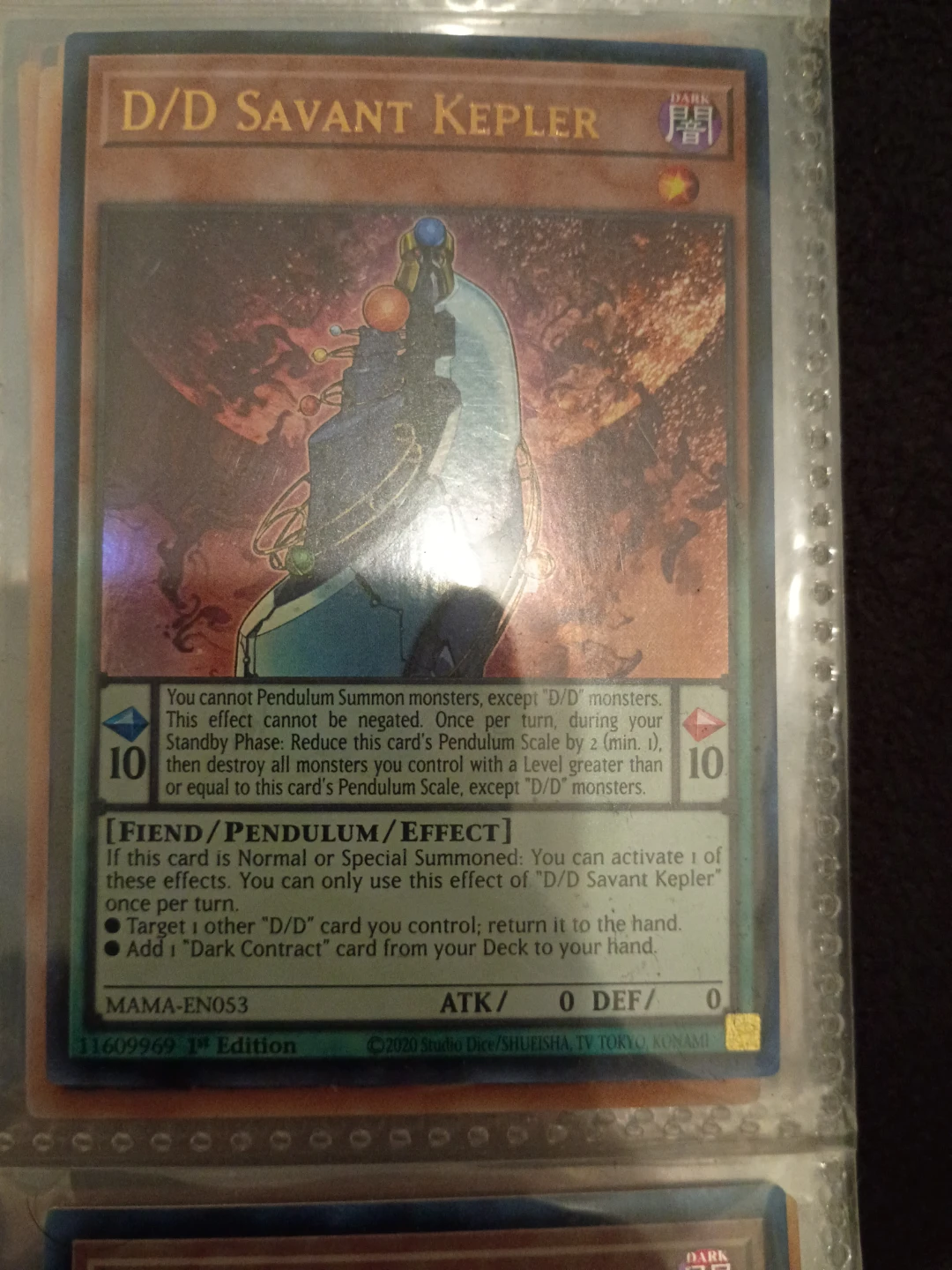 Yu-Gi-Oh! D/D Savant Kepler  Card⚽