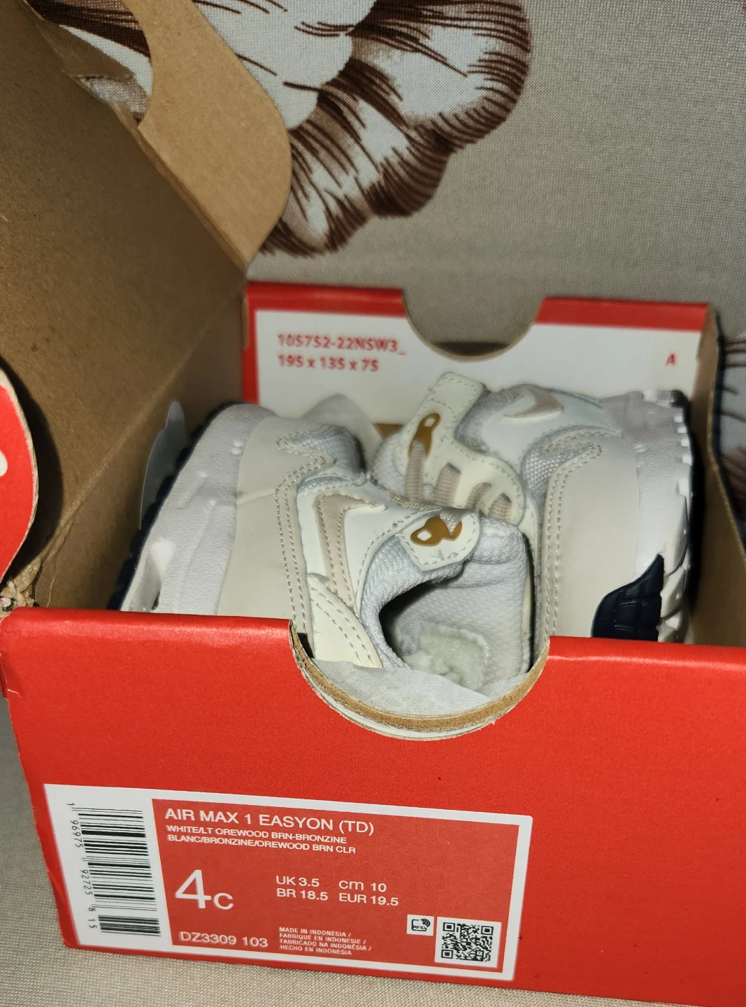 Nike Air Max 1 EasyOn (TD) Toddler Shoes