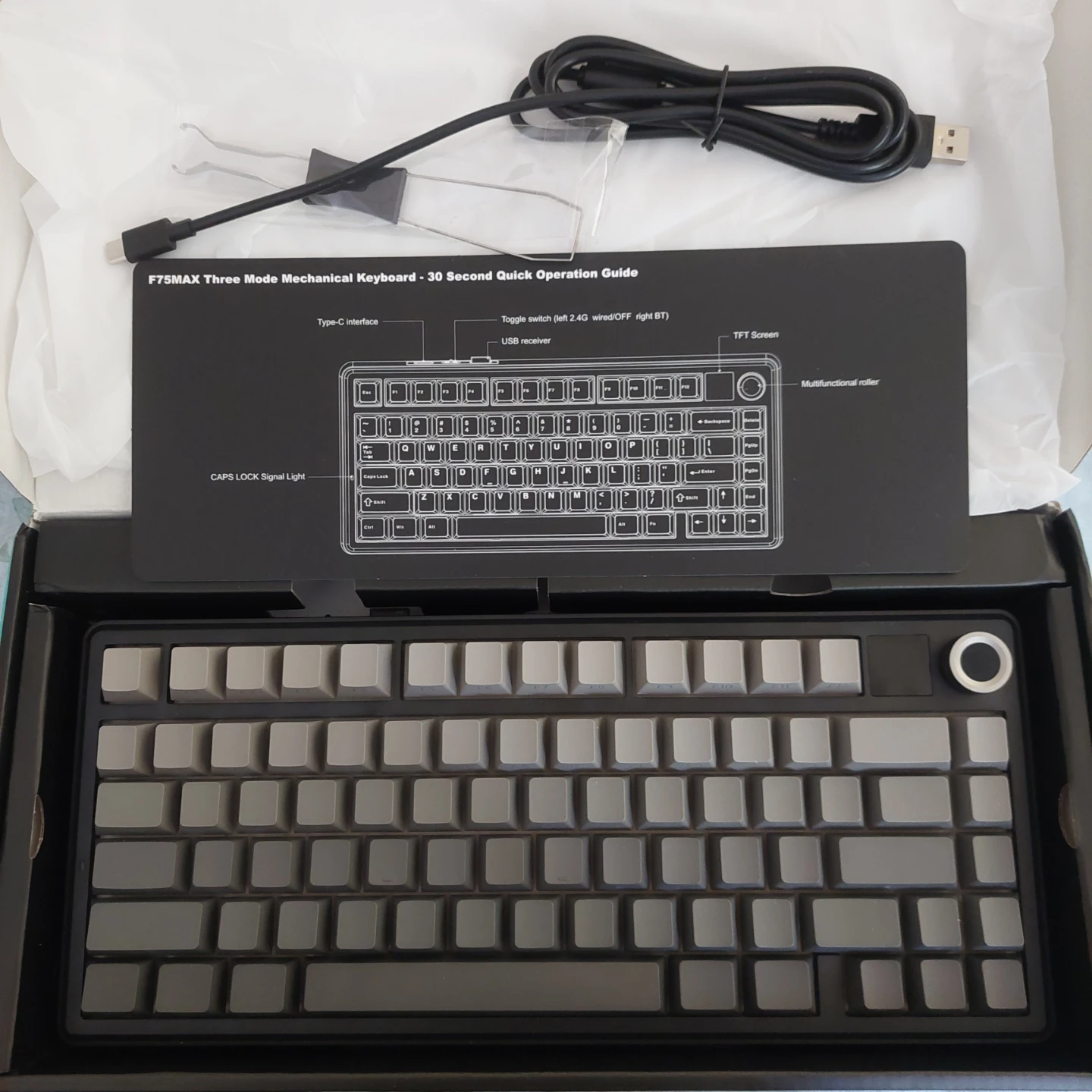 Aula F75 Max mechanical keyboard - photo 4