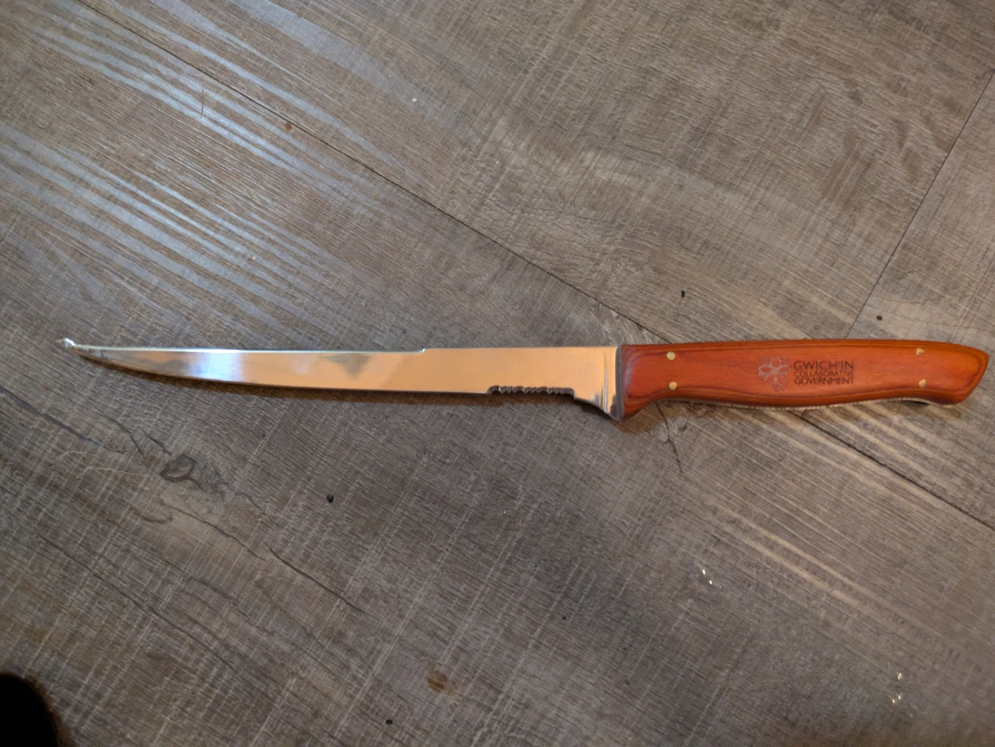 Gwich'in Collaborative Government Fillet Knife with Sheath - photo 4