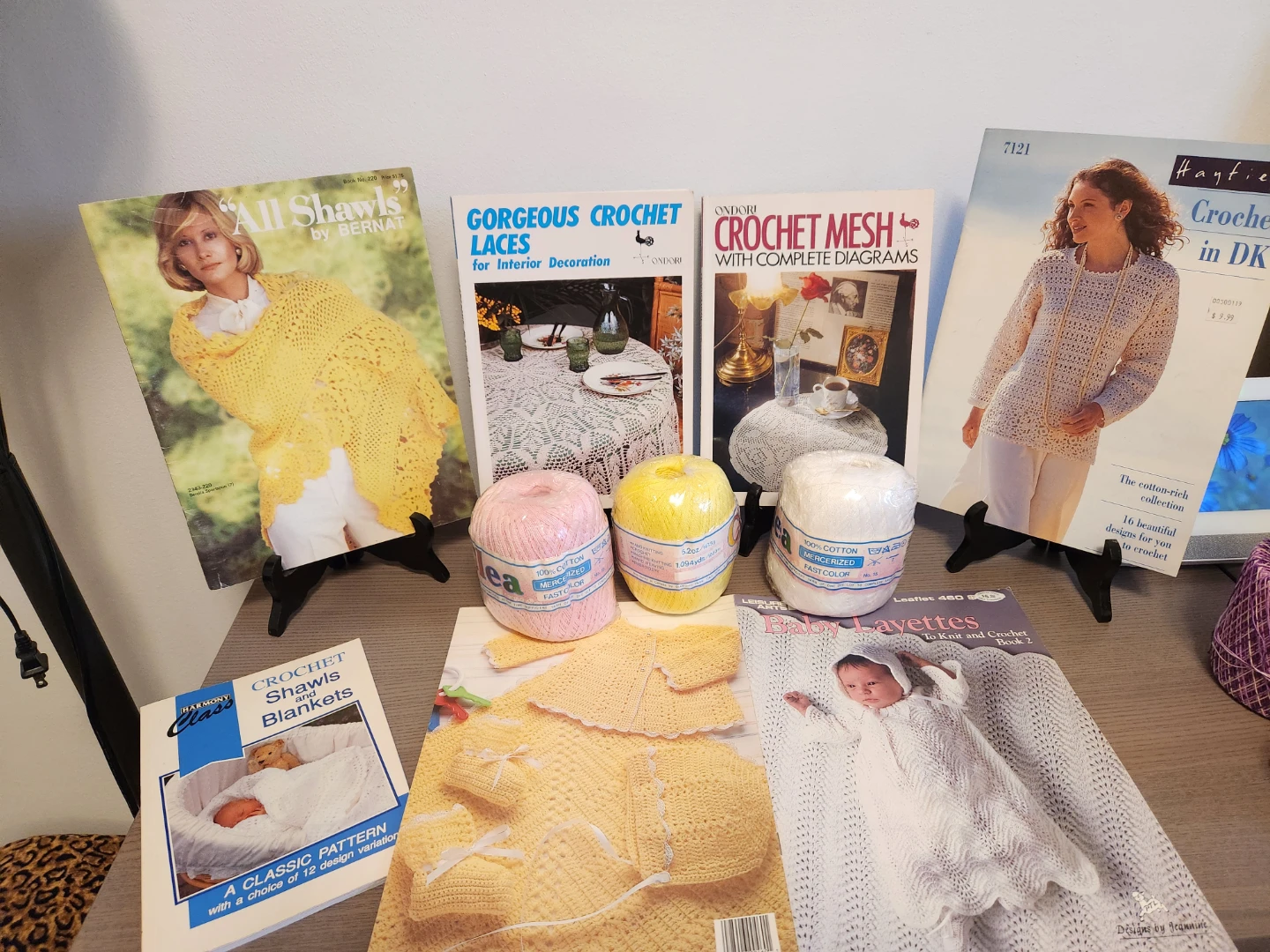 3 Skeins of 100% Cotton Mercerized Yarn