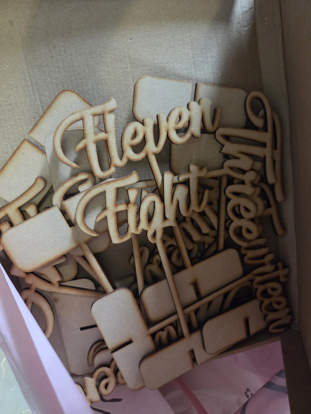 Wooden table numbers