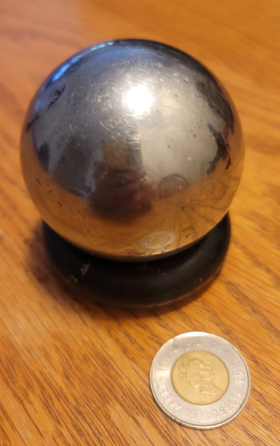 Metal Ball with Black Ring