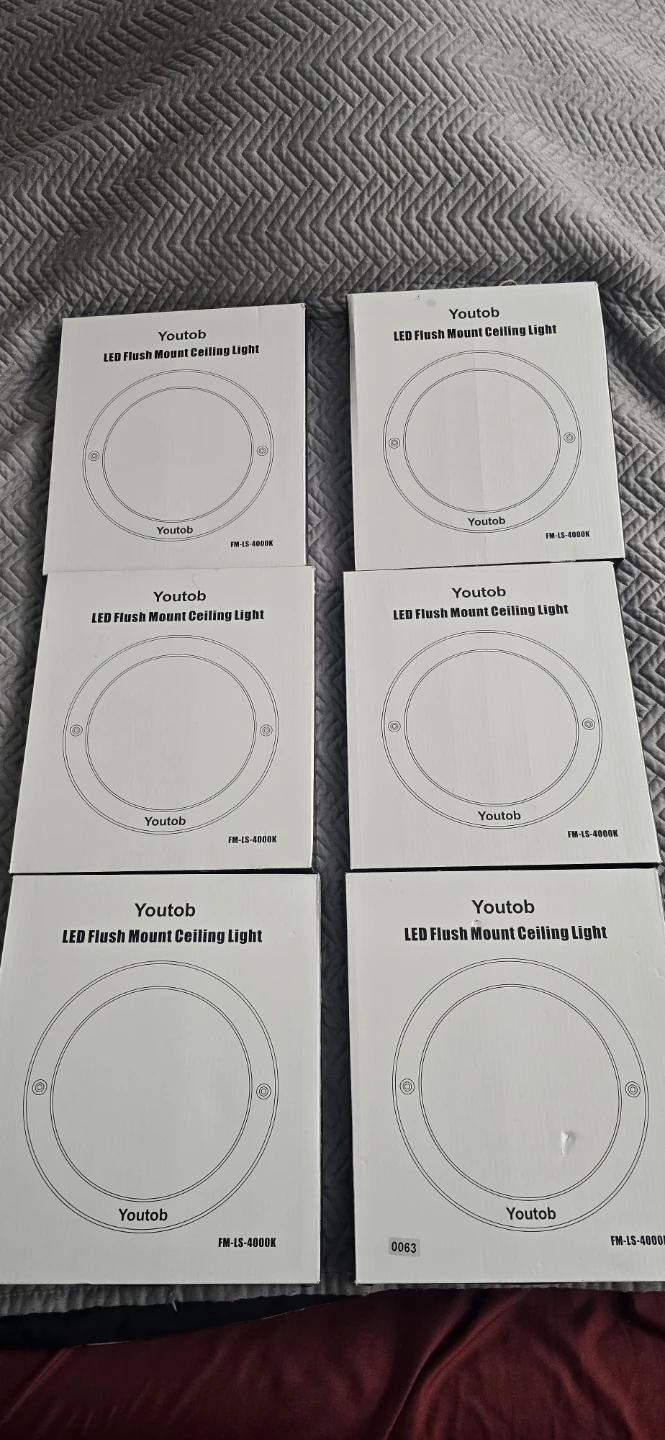 Youtob LED Flush Mount Ceiling Light FM-LS-4000K