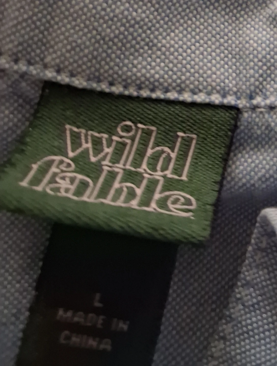 Wild Fable Light Blue Cropped Button-Up Shirt - photo 3