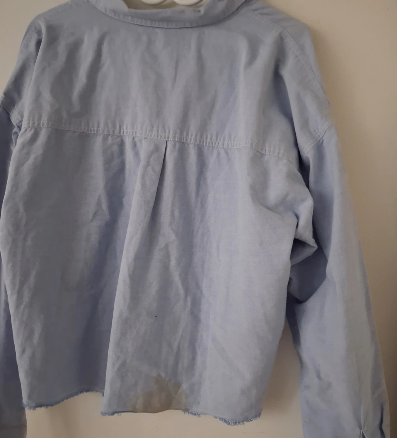 Wild Fable Light Blue Cropped Button-Up Shirt - photo 5