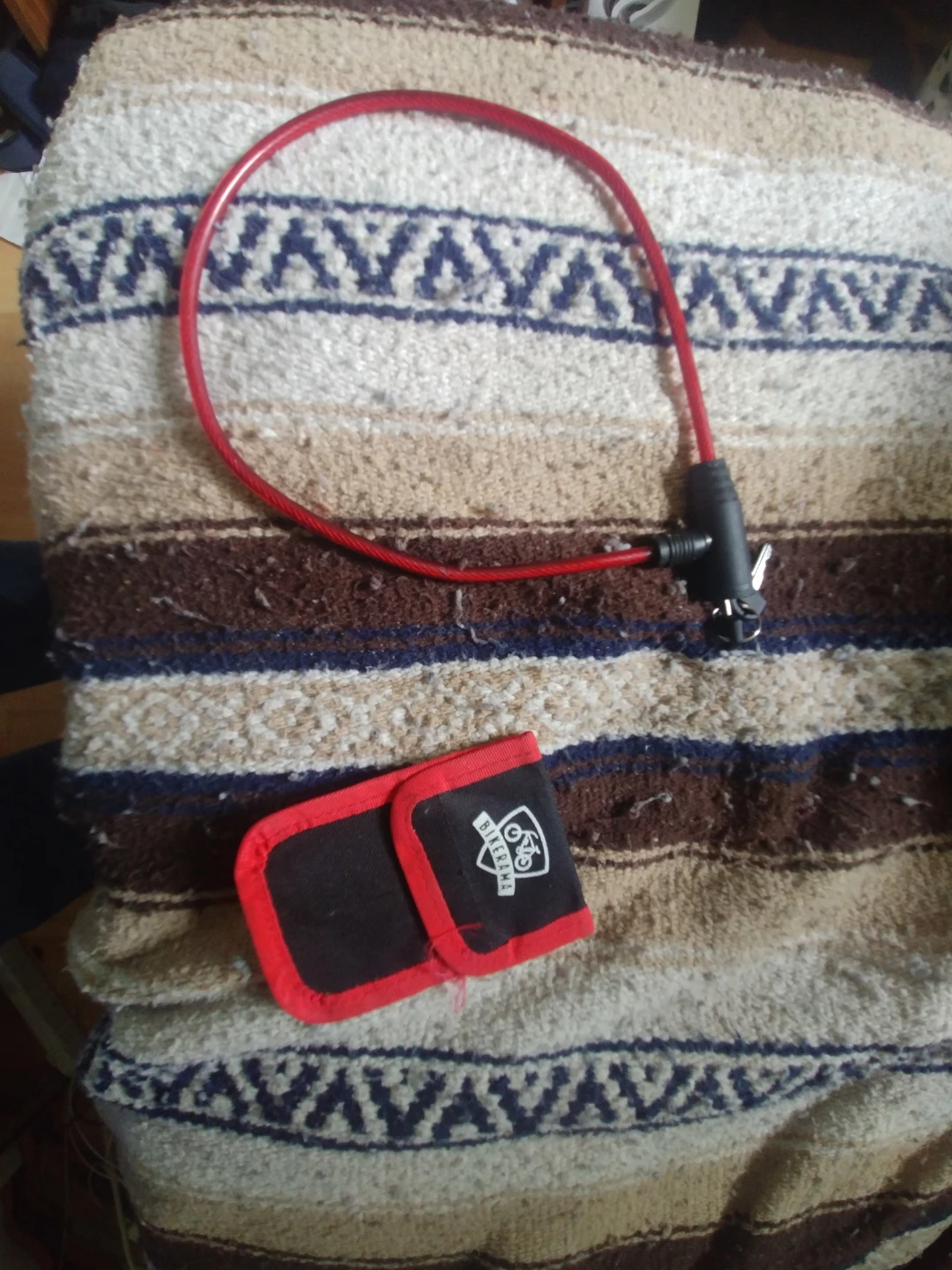 Red Cable Lock with Bikerama tool Pouch - photo 2