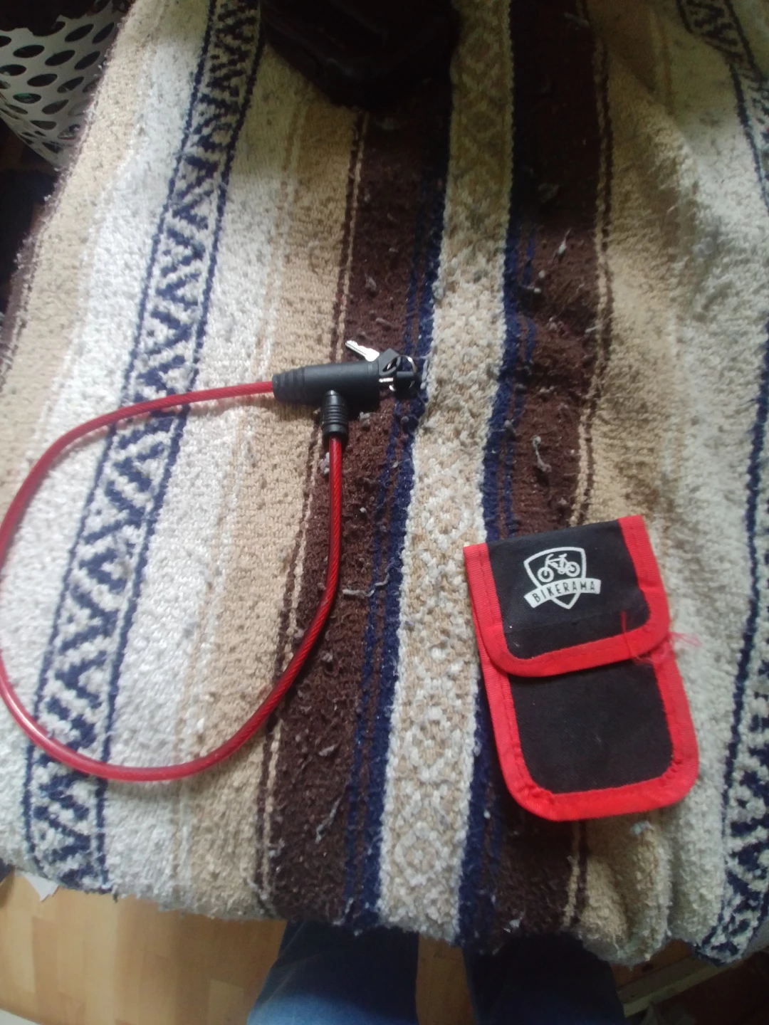 Red Cable Lock with Bikerama tool Pouch - photo 3