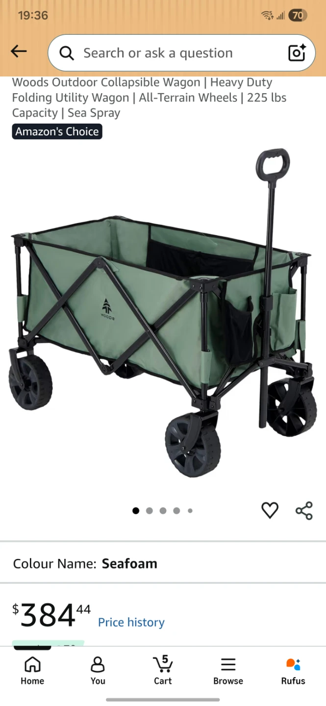 Woods Outdoor Collapsible Wagon