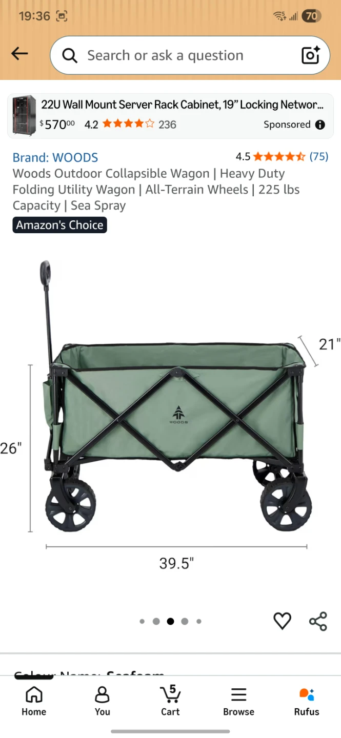 Woods Outdoor Collapsible Wagon - photo 2