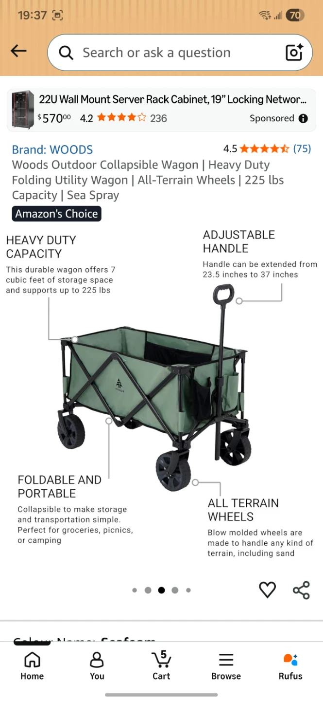 Woods Outdoor Collapsible Wagon - photo 3