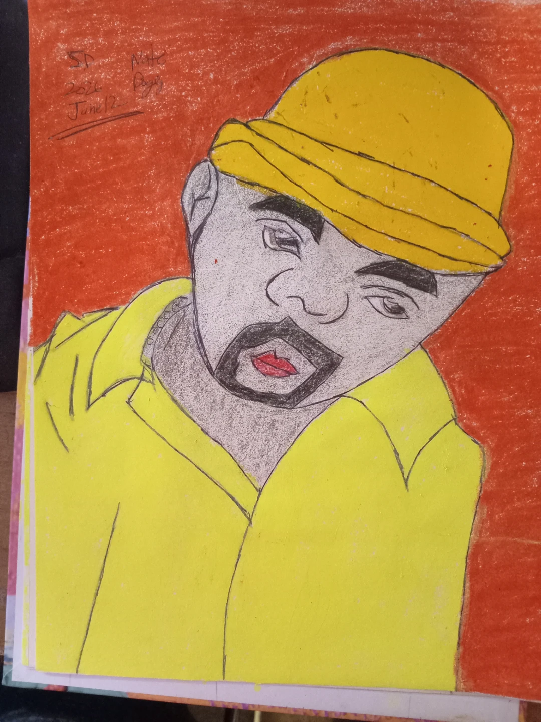 Nate Dogg Drawing with Faber-Castell Crayons - photo 5