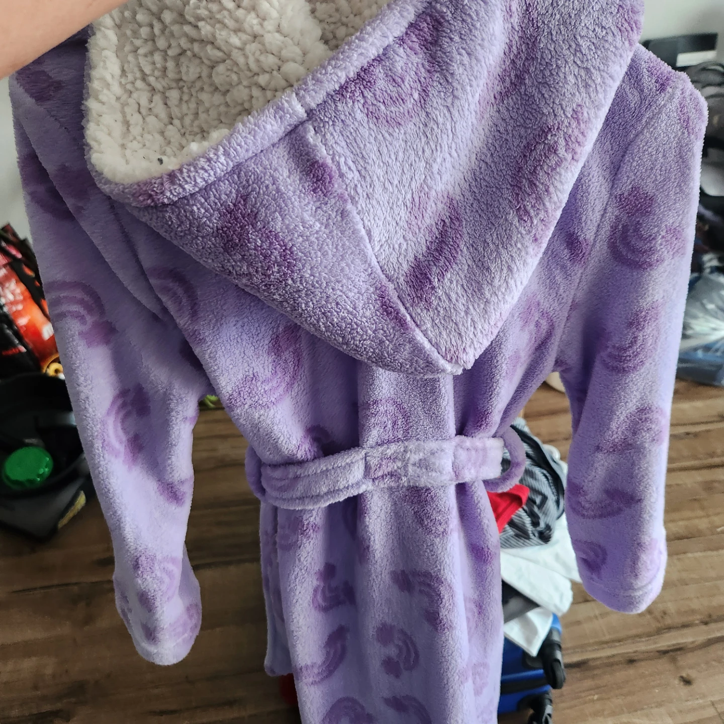 Pekkle Girls Lavender Unicorn Fleece Robe - photo 2