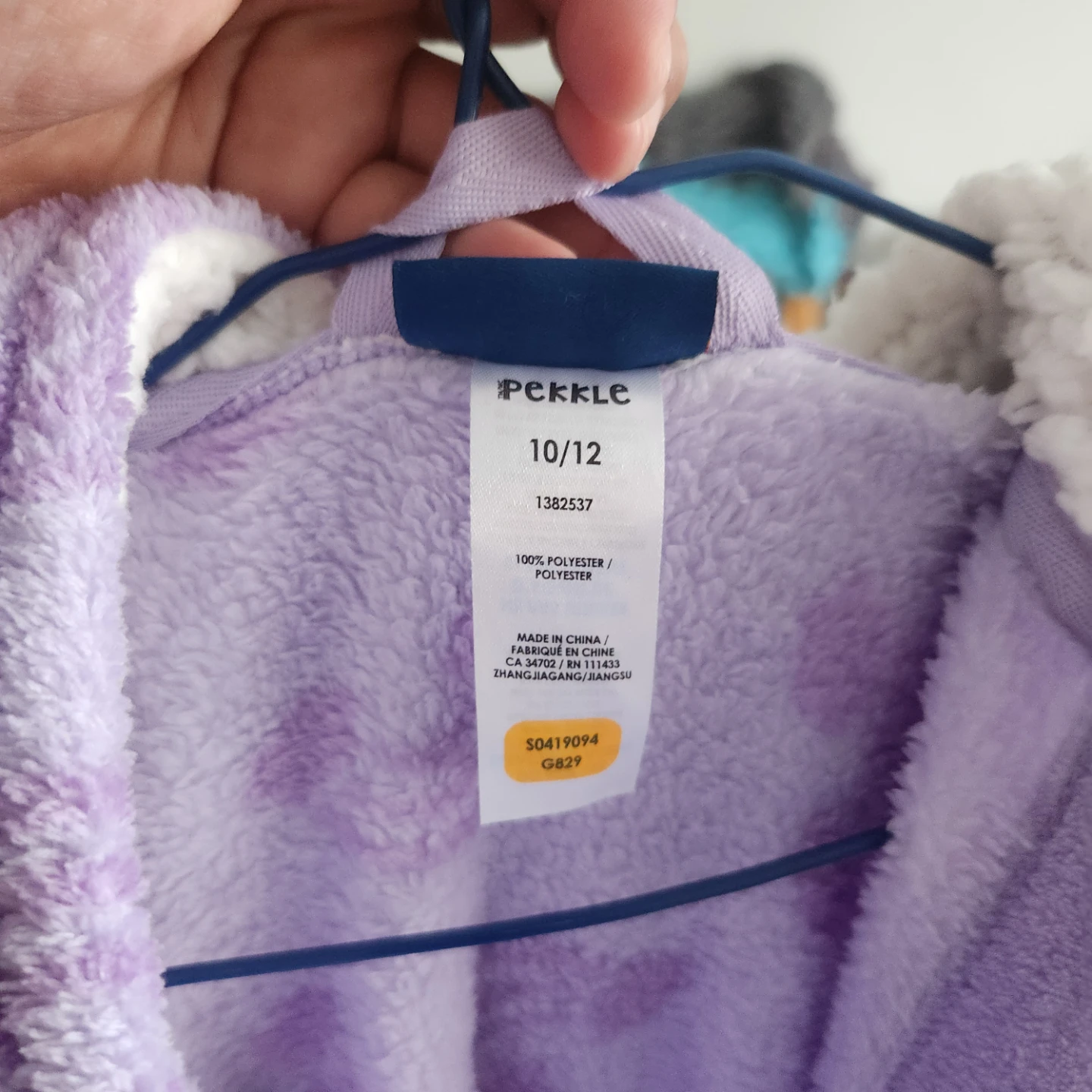 Pekkle Girls Lavender Unicorn Fleece Robe - photo 3