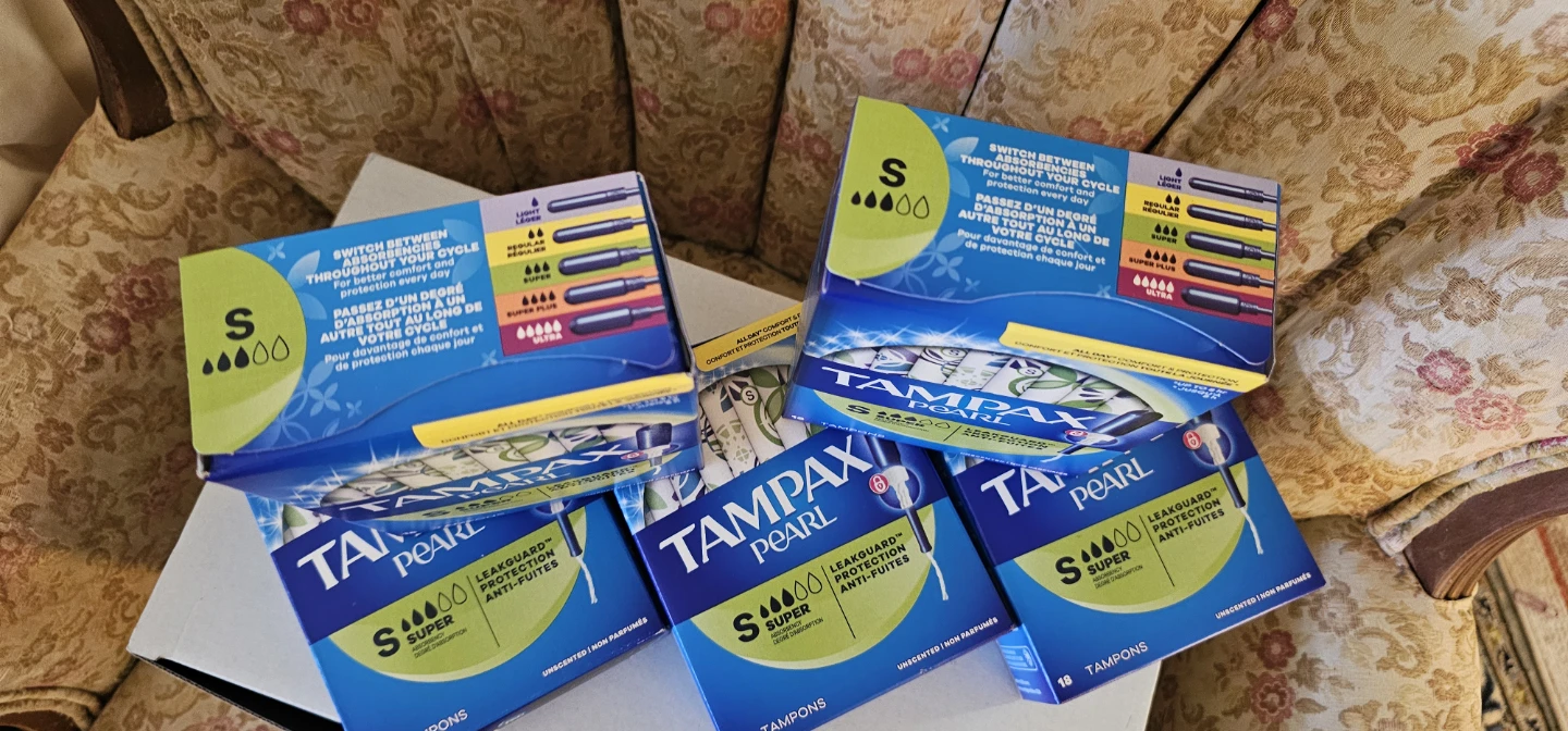 5 boxes Tampax Pearl Super Tampons (Size S) - photo 2