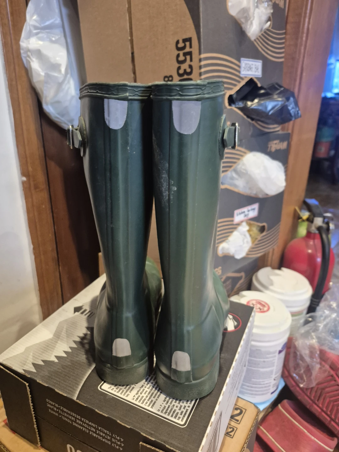 Kids Hunter Green Rubber Boots - photo 3
