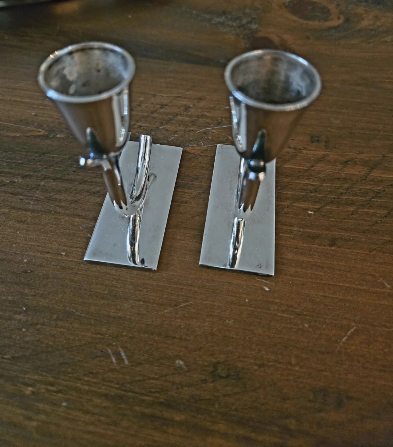 Two Wm. Rogers Silver Plate Candlestick Holders