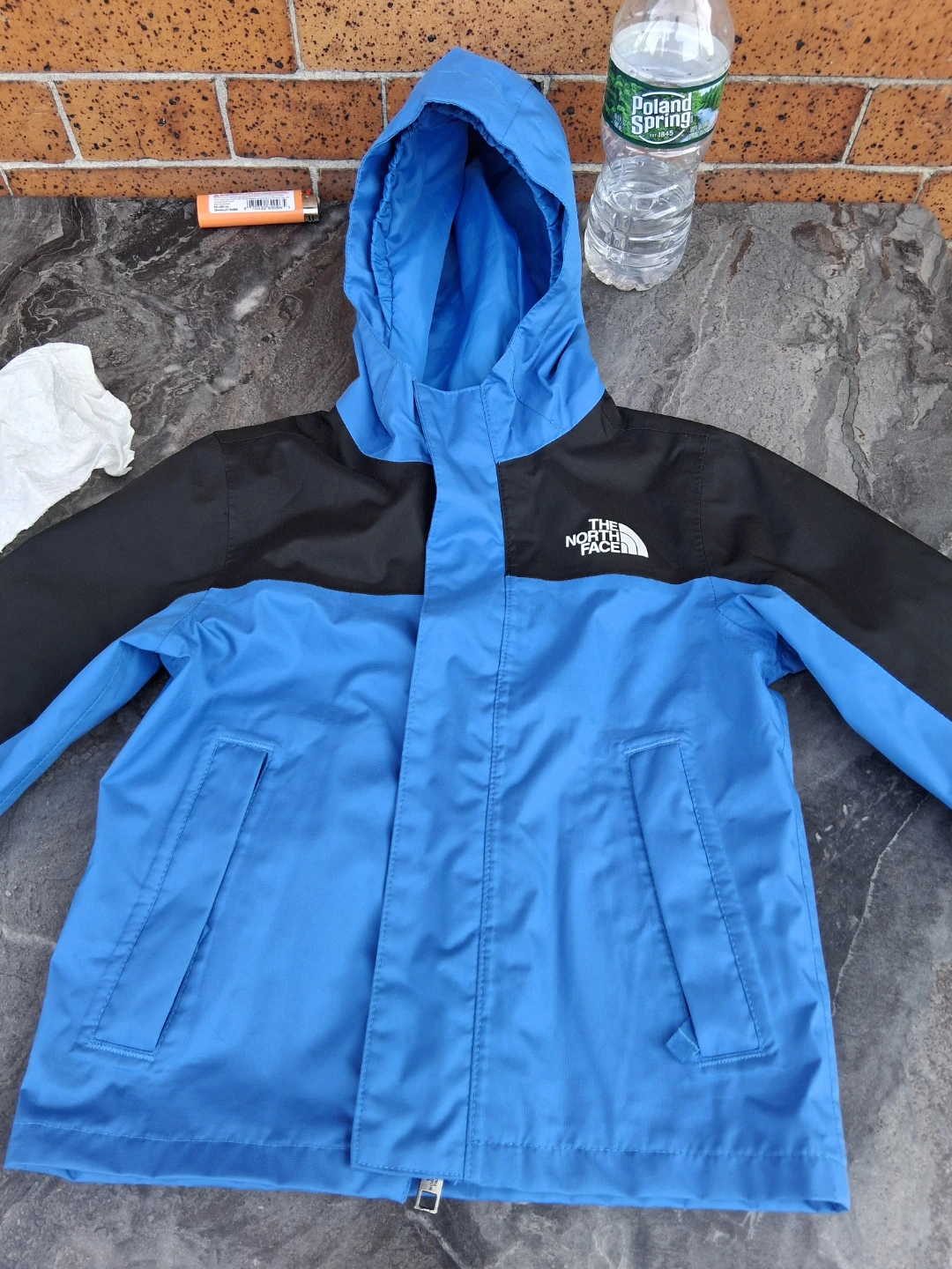 The North Face Boys Blue & Black Hooded Jacket - photo 2