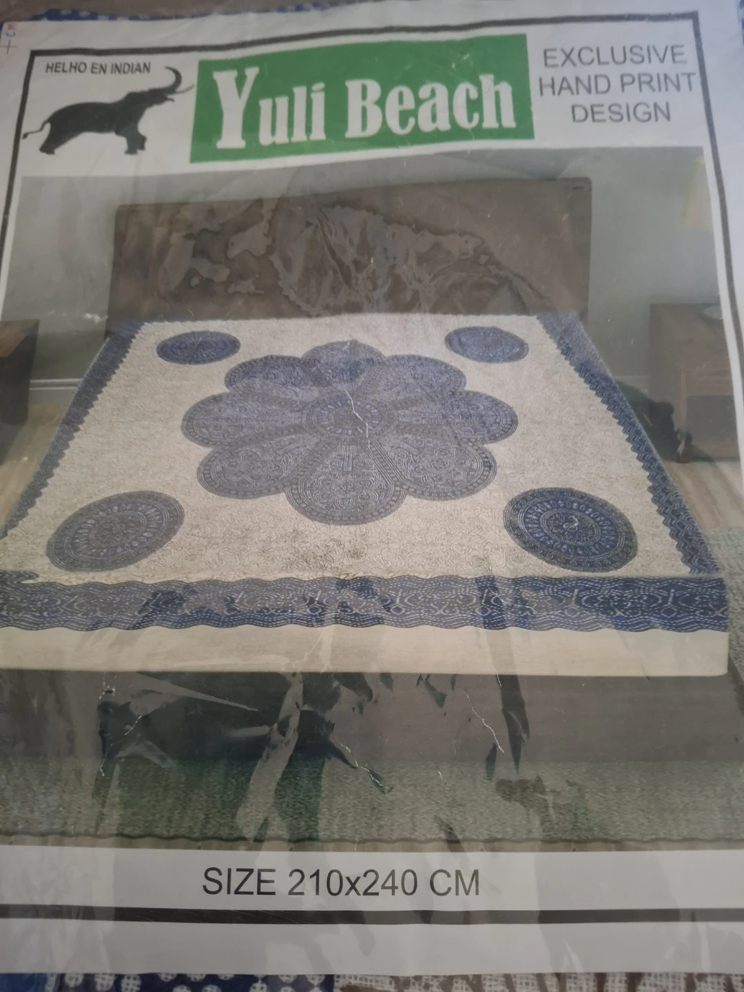 Yuli Beach Bedspread - Exclusive Hand Print Design - photo 5