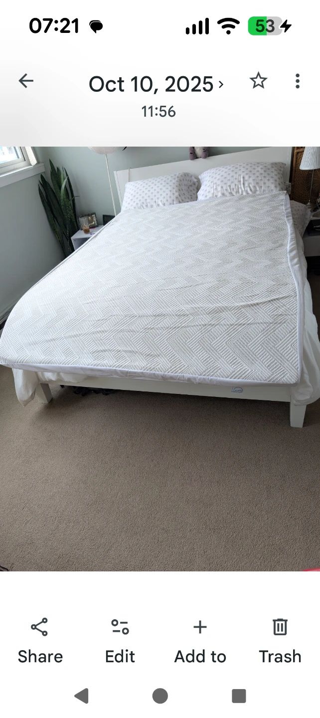 Foam mattress topper